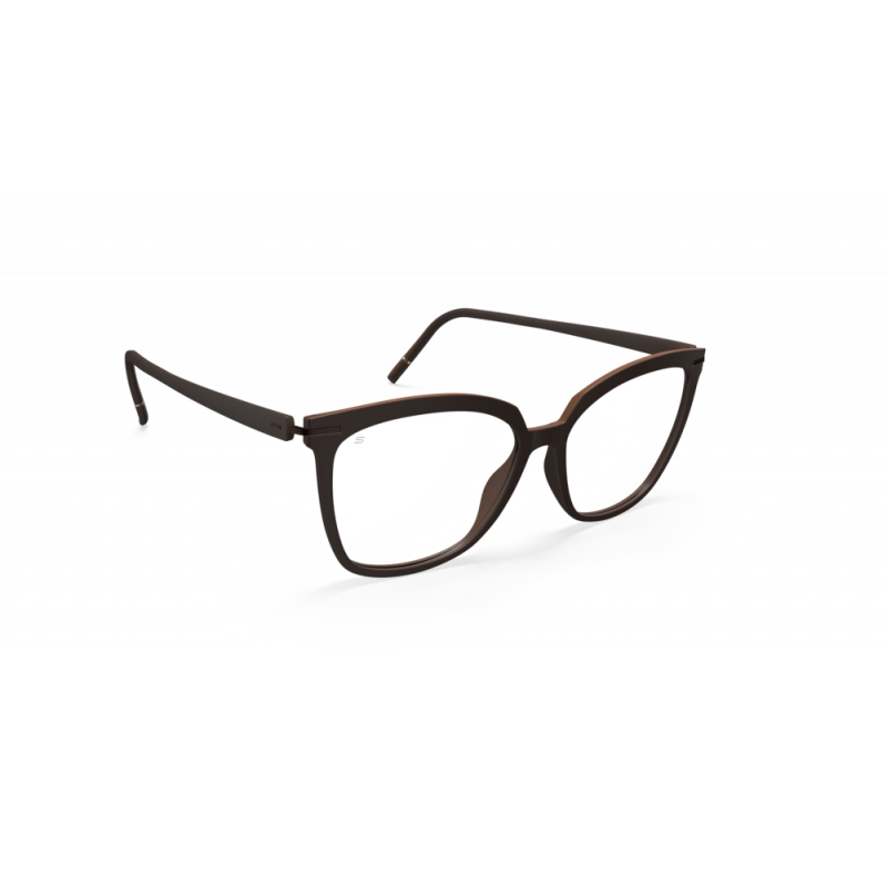 Eyeglasses Silhouette Vibrant Horizon 1623 6040 Toffee Brown 55mm