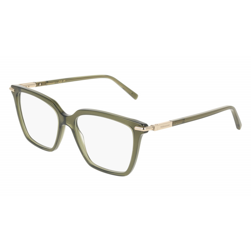 Eyeglasses FERRAGAMO SF 3038 317 Transparent Green