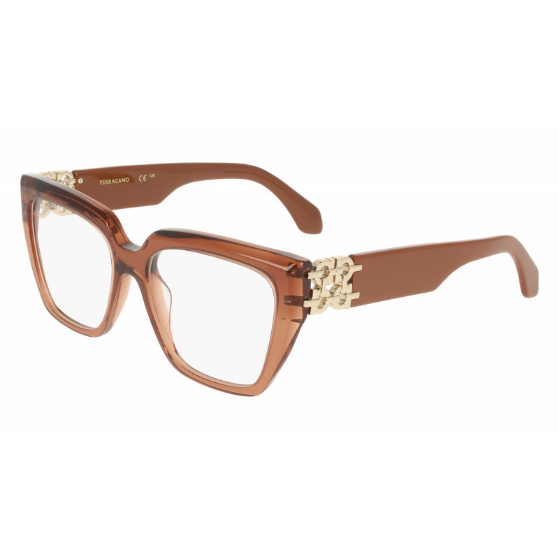 Eyeglasses FERRAGAMO SF 3041 E 261 Transparent Caramel