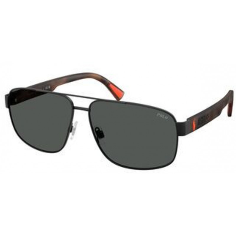 Sunglasses Polo PH 3165 930487 Semishiny Black / Dark Grey Policarbonate Standard 61mm