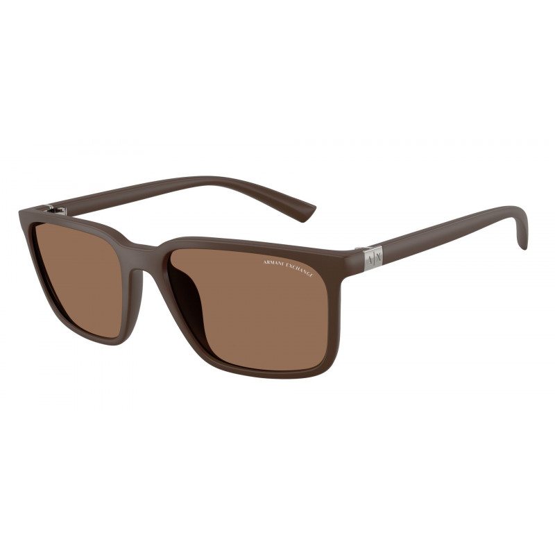 Sunglasses Armani Exchange AX 4172 SU 841273 Matte Brown / Dark Policarbonate Standard 57mm