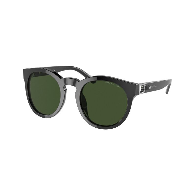 Sunglasses Ralph Lauren RL 8204 QU 500171 Shiny Black Dark Green 50mm