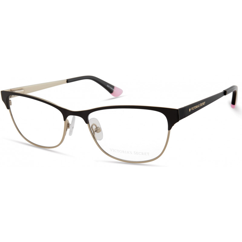 Eyeglasses Victoria's Secret VS 5025 002 Black Gold Rim W/ Star On Temple W/Black Tips Eyeglasses Victoria's Secret VS 5025 002 Black Gold Rim W/ Star On Temple W/Black Tips