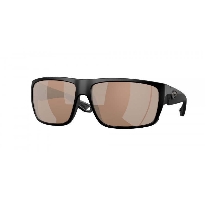 Sunglasses Costa Del Mar 6 S 9129 912904 Matte Black / Copper Silver Mirror 580g Crystal Polarized Sunglasses Costa Del Mar 6 S 9129 912904 Matte Black / Copper Silver Mirror 580g Crystal Polarized