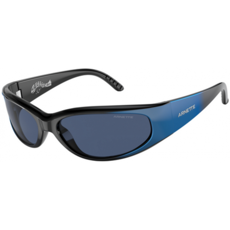 Sunglasses Arnette AN 4302 281880 Black Grad Metal Blue / Dark Policarbonate Standard 65mm