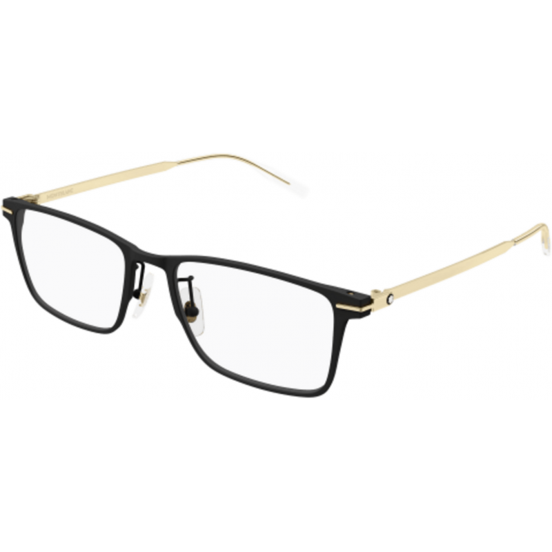 Eyeglasses Montblanc MB 0396 ON- 001 Black / Transparent Gold 54mm