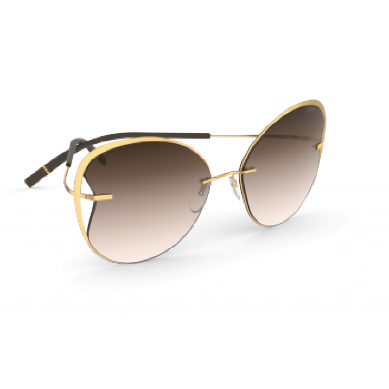 Sunglasses Silhouette Titan Accent Shades 8173 7530 Gold Sunglasses Silhouette Titan Accent Shades 8173 7530 Gold