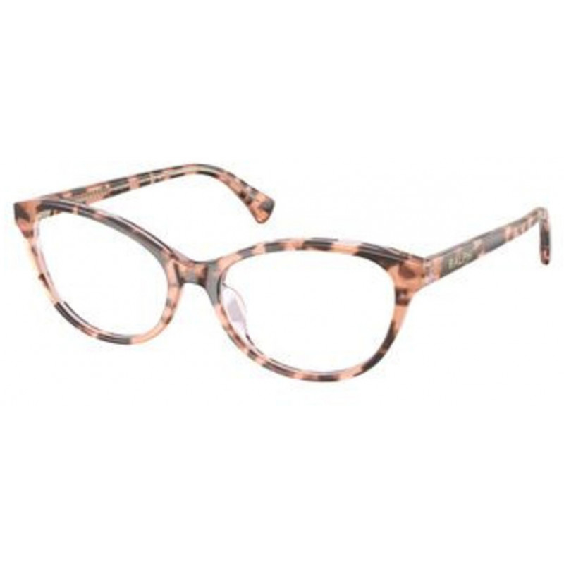 Eyeglasses Ralph RA 7186 U 6295 Pink Havana On Transparent / Demo 53mm