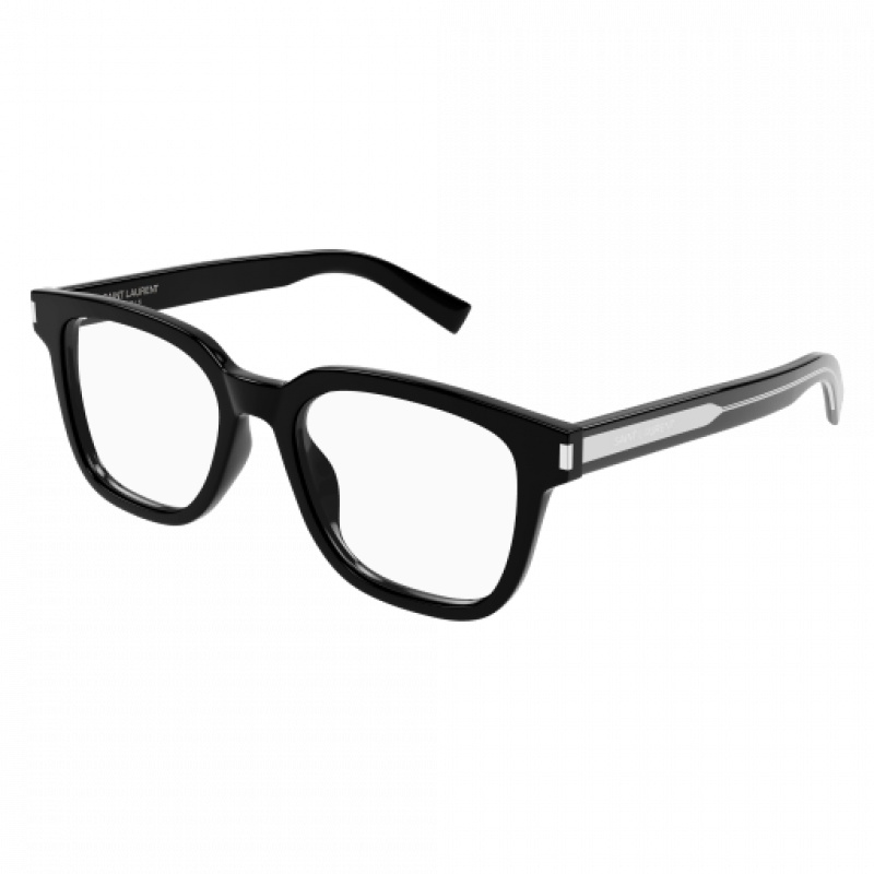 Eyeglasses Saint Laurent SL 711 OPT- 001 Black / Transparent Crystal 52mm