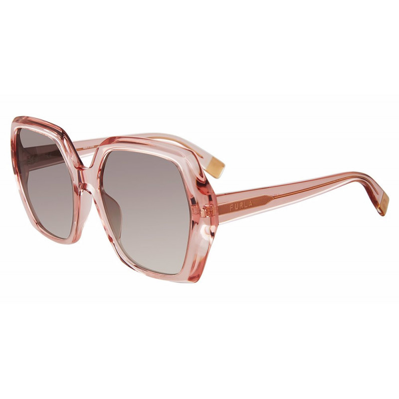 Sunglasses Furla SFU 620 V 09ah Transparent Pink - 56mm