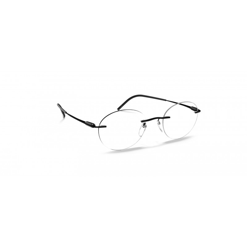 Eyeglasses Silhouette Purist Chassis Rimless 5561 9040 Strong Black