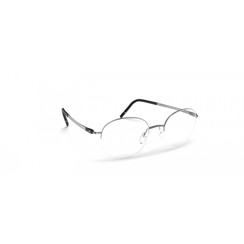 Eyeglasses Silhouette Dynamic Dawn Nylor 5572 7300 Smooth Rhodium 48mm