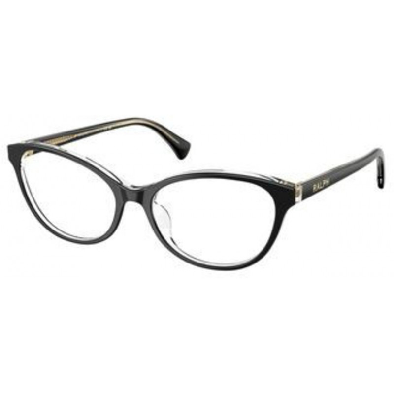 Eyeglasses Ralph RA 7186 U 6297 Black On Transparent / Demo 53mm