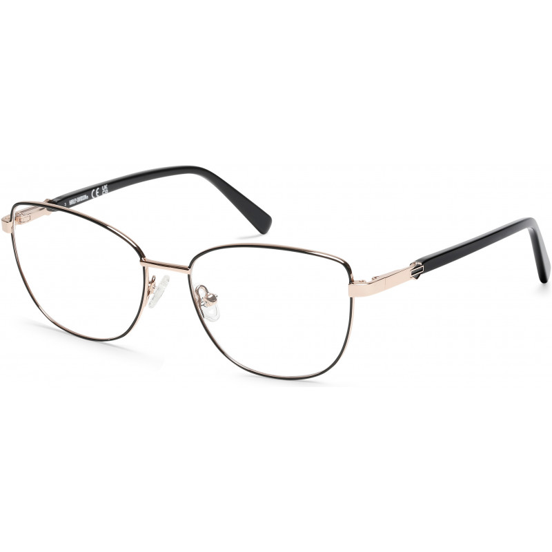 Eyeglasses Harley-Davidson HD 0575 001 Shiny Black Rose Gold Eyeglasses Harley-Davidson HD 0575 001 Shiny Black Rose Gold