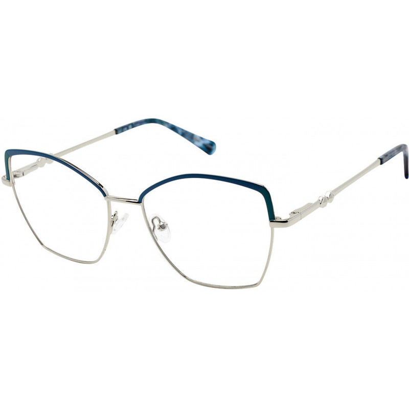 Eyeglasses Nicole Miller CATALANS C02 Blue/Silver 55mm