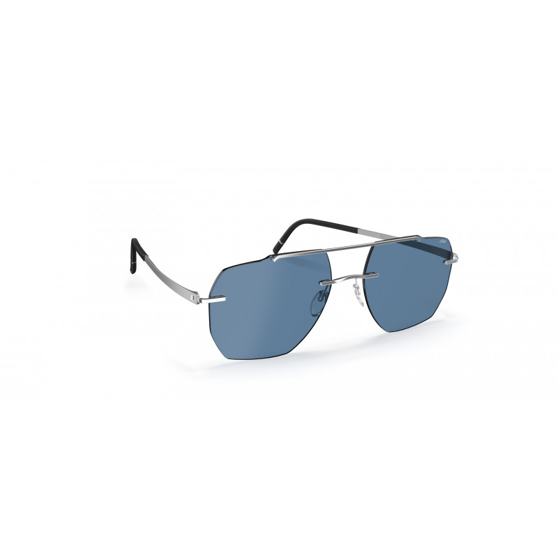 Sunglasses Silhouette Rincon Rimless 8746 7010 Silver / Nightblue Sunglasses Silhouette Rincon Rimless 8746 7010 Silver / Nightblue