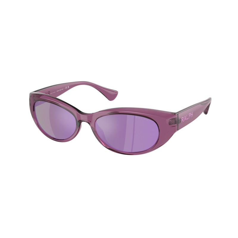 Sunglasses Ralph RA 5327 U 62074V Shiny Transparent Violet Grey 55mm