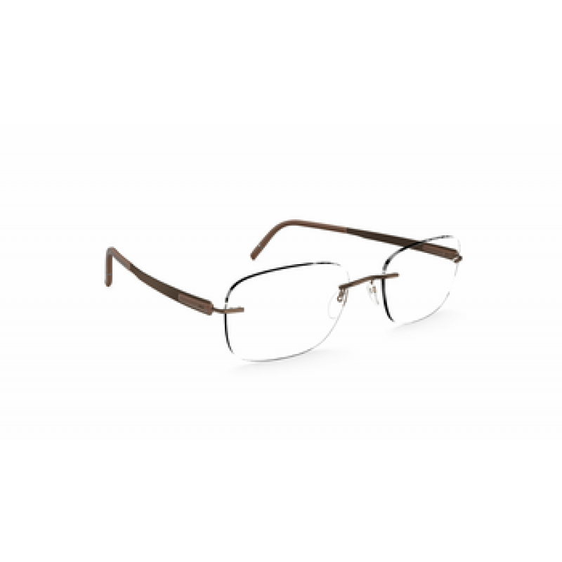 Eyeglasses Silhouette Blend ( 5555 ) 6040 Leather Brown Eyeglasses Silhouette Blend ( 5555 ) 6040 Leather Brown