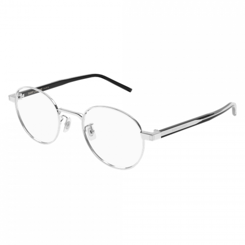 Eyeglasses Saint Laurent SL 848 /J- 002 Silver / Transparent Crystal 49mm