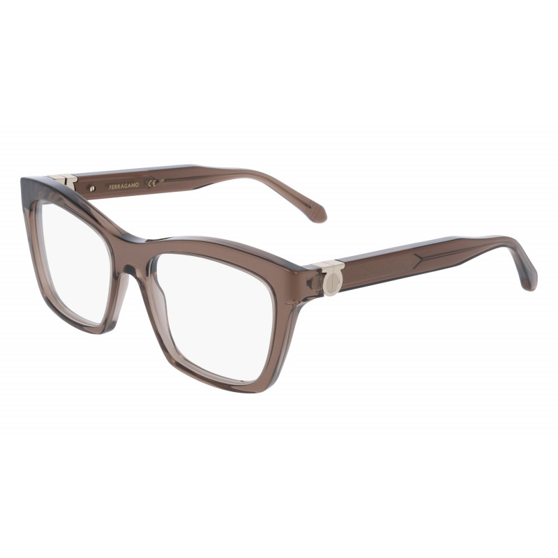 Eyeglasses FERRAGAMO SF 3022 232 Transparent Brown Eyeglasses FERRAGAMO SF 3022 232 Transparent Brown