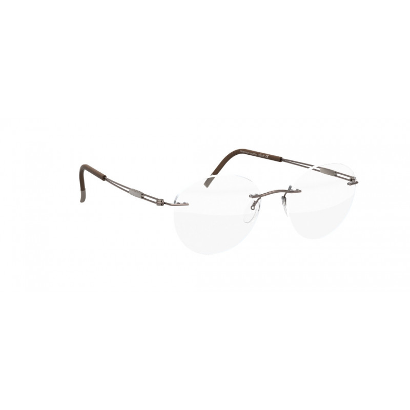 Eyeglasses Silhouette TNG 2018 Chassis Rimless 5521 6040 Coffee Brown Eyeglasses Silhouette TNG 2018 Chassis Rimless 5521 6040 Coffee Brown