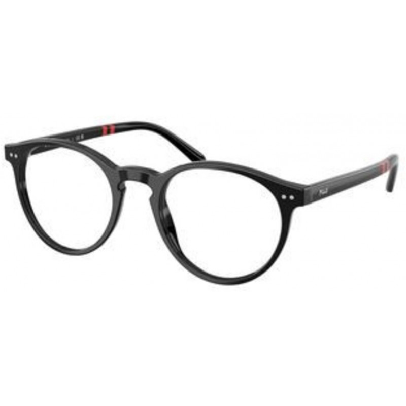 Eyeglasses Polo PH 2297 5001 Shiny Black Demo Lens 48mm