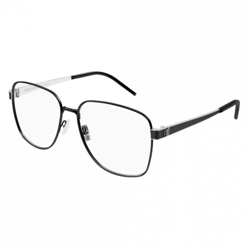Eyeglasses Saint Laurent SL M 134 - 001 Black / Transparent Silver Eyeglasses Saint Laurent SL M 134 - 001 Black / Transparent Silver