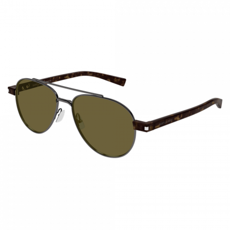 Sunglasses Saint Laurent SL 843 - 004 Gunmetal / Brown Havana 54mm