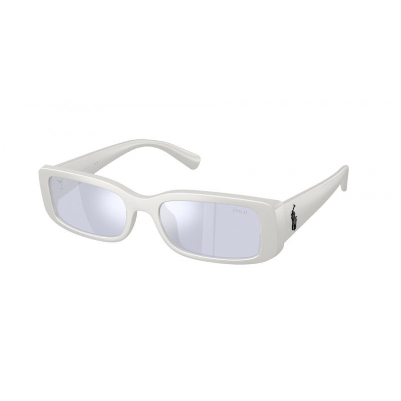 Sunglasses Polo PH 4249 U 58621U Semishiny Silver / Purple Policarbonate Standard 53mm
