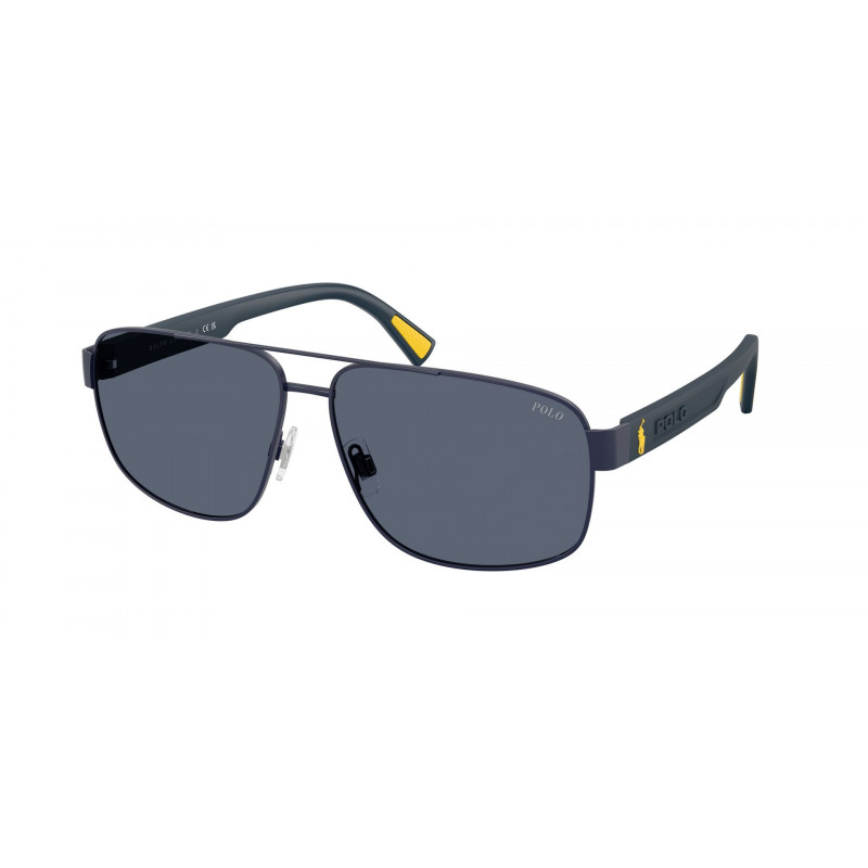 Sunglasses Polo PH 3165 939487 Semishiny Navy Blue / Dark Grey Policarbonate Standard 61mm