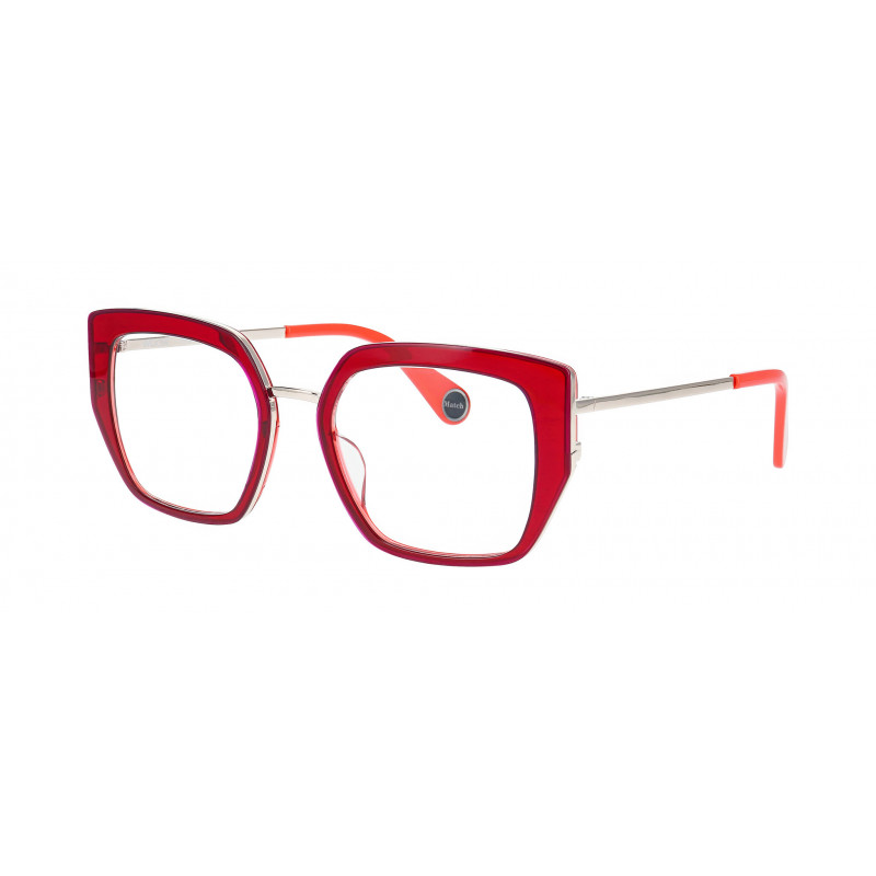 Eyeglasses WOOW BIG MATCH 2 2218 Bicolor Red And Pink / Nosepad 53mm