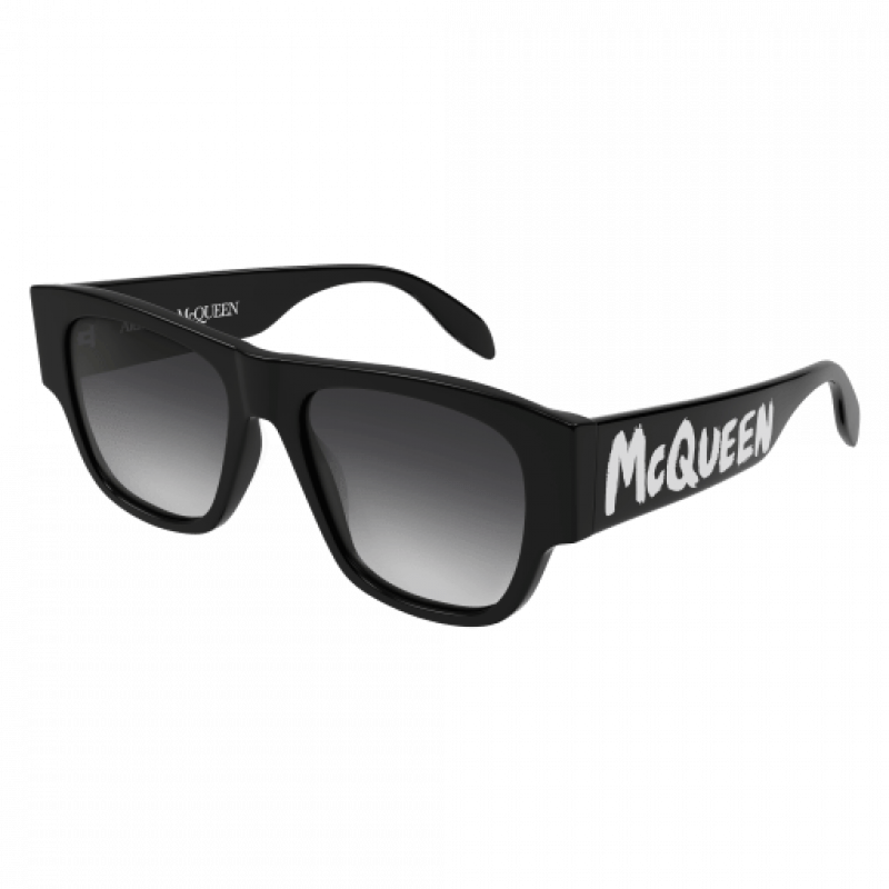 ALEXANDER MCQUEEN 長方形フレムメカネ AM0306O 001 Alexander McQueen Eyeglasses Frame Women's AM0306O 001 Black