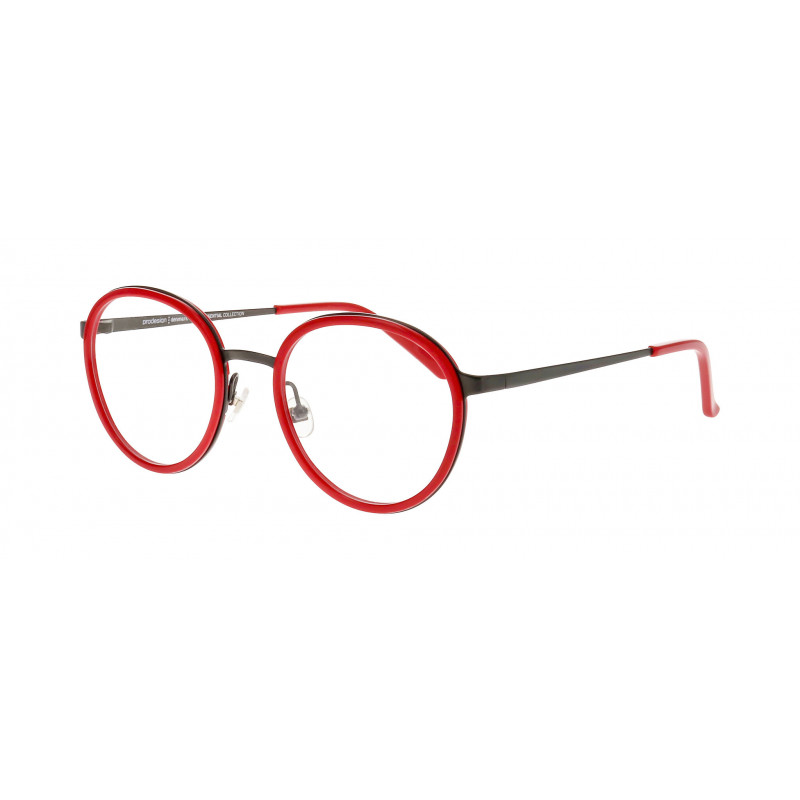 Eyeglasses Pro-design Denmark DUAL 1 4022 Red Medium Shiny / Nosepad Eyeglasses Pro-design Denmark DUAL 1 4022 Red Medium Shiny / Nosepad