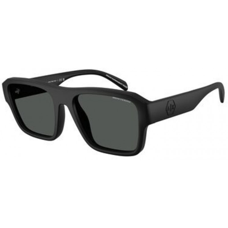 Sunglasses Armani Exchange AX 4154 SU 807887 Matte Black / Dark Grey Polyamide Standard 56mm
