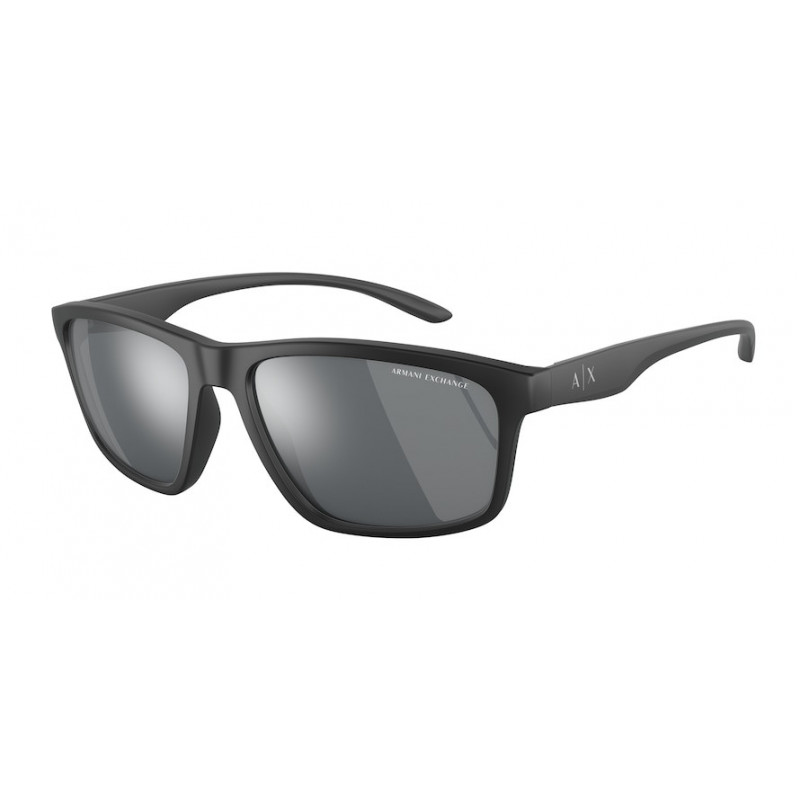 Sunglasses Armani Exchange AX 4122 S 80786G Matte Black Light Grey Mirror Sunglasses Armani Exchange AX 4122 S 80786G Matte Black Light Grey Mirror