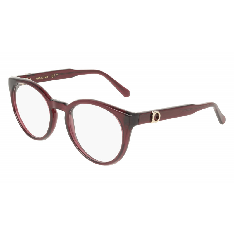 Eyeglasses FERRAGAMO SF 3032 E 612 Transparent Burgundy Eyeglasses FERRAGAMO SF 3032 E 612 Transparent Burgundy