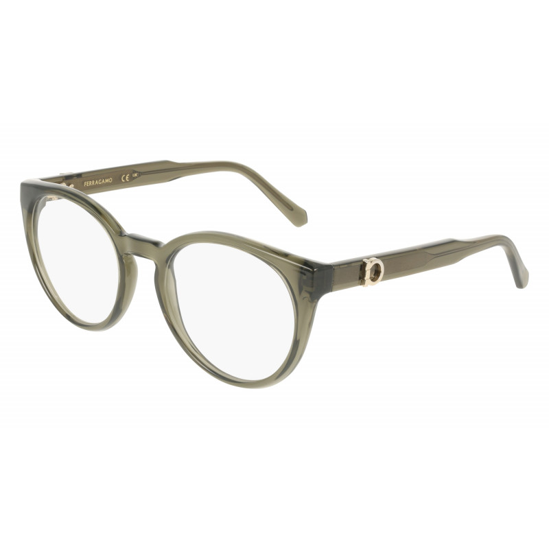 Eyeglasses FERRAGAMO SF 3032 E 320 Transparent Khaki Eyeglasses FERRAGAMO SF 3032 E 320 Transparent Khaki