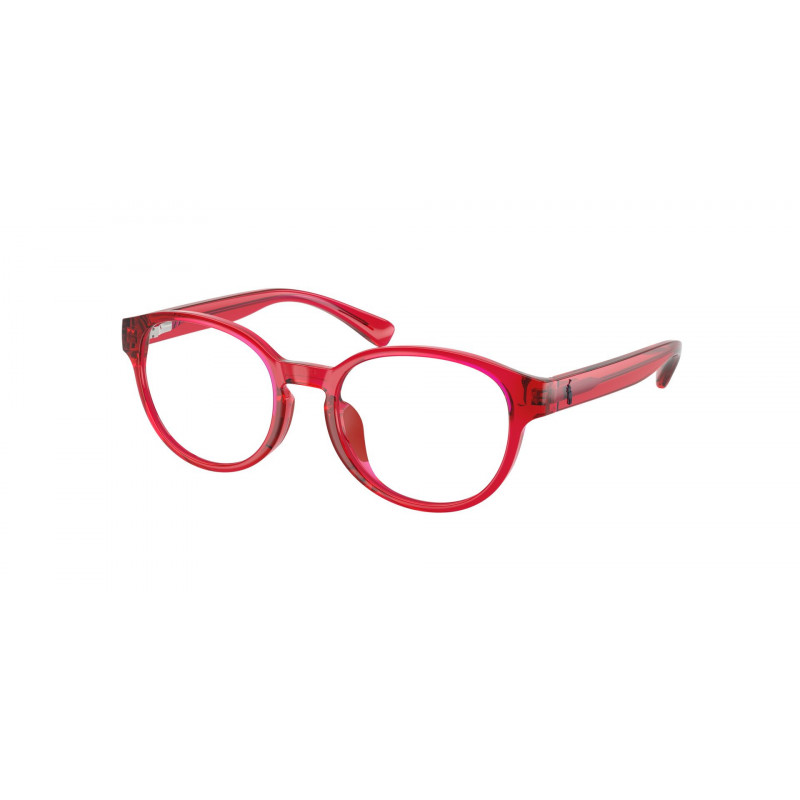 Eyeglasses Polo Prep PP 8550 U 5102 Shiny Transparent Red / Demo Lens Eyeglasses Polo Prep PP 8550 U 5102 Shiny Transparent Red / Demo Lens