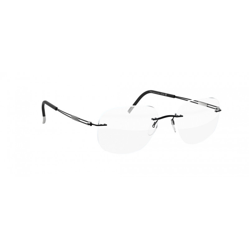 Eyeglasses Silhouette TNG 2018 Chassis Rimless 5521 9040 Black Lightening Eyeglasses Silhouette TNG 2018 Chassis Rimless 5521 9040 Black Lightening