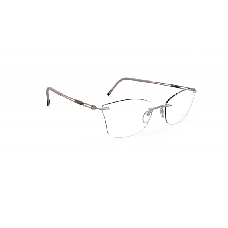 Eyeglasses Silhouette TNG 2018 Demo Rimless 5521 8540 Silver Rose 55mm