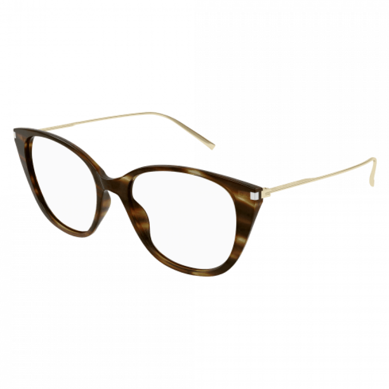 Eyeglasses Saint Laurent SL 627 - 004 Havana / Transparent Gold 54mm