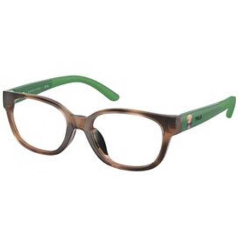 Eyeglasses Polo Prep PP 8551 U 5974 Shiny Dark Havana/Demo Lens 47mm
