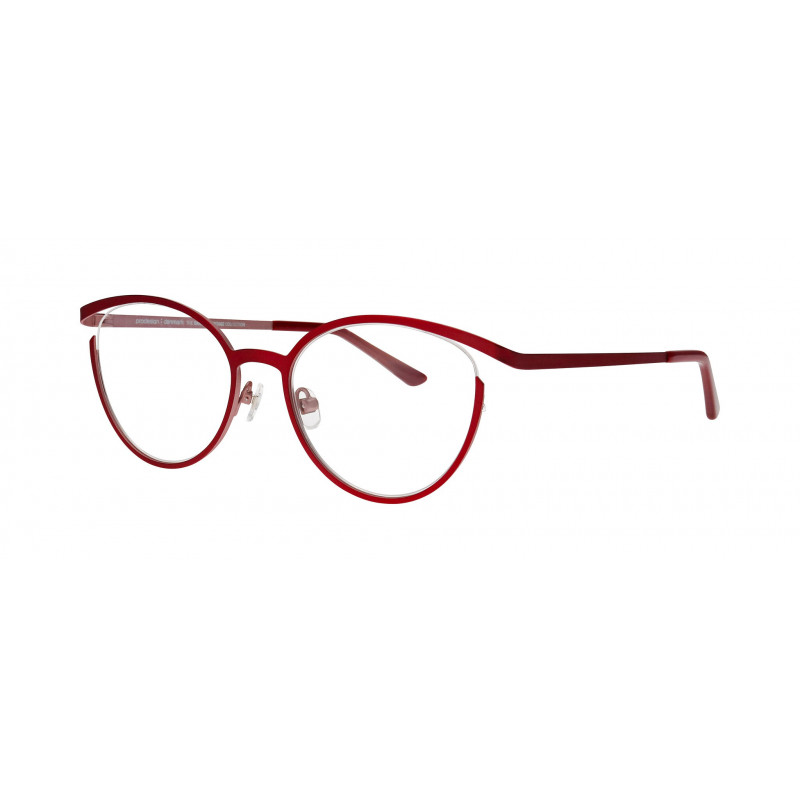 Eyeglasses Pro-design Denmark Model 3178 4021 Red Medium Matt / Nosepad Eyeglasses Pro-design Denmark Model 3178 4021 Red Medium Matt / Nosepad