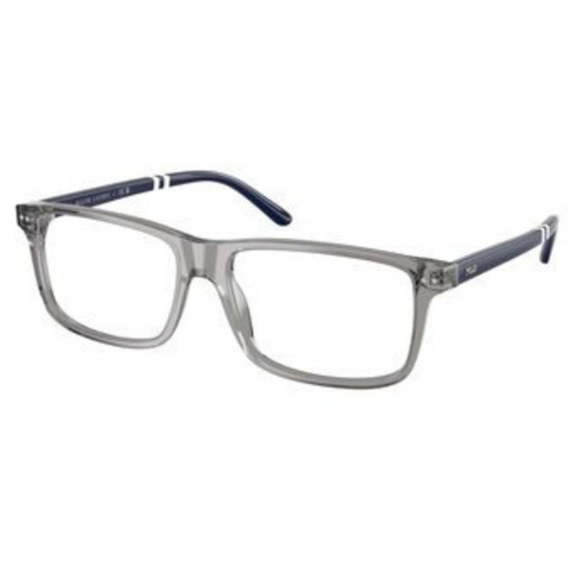 Eyeglasses Polo PH 2296 6318 Shiny Transparent Grey / Demo Lens 55mm