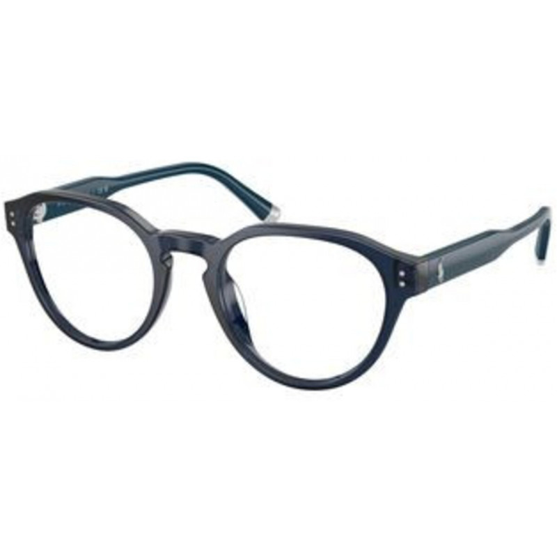 Eyeglasses Polo PH 2304 U 5955 Shiny Transparent Navy Blue / Demo 48mm