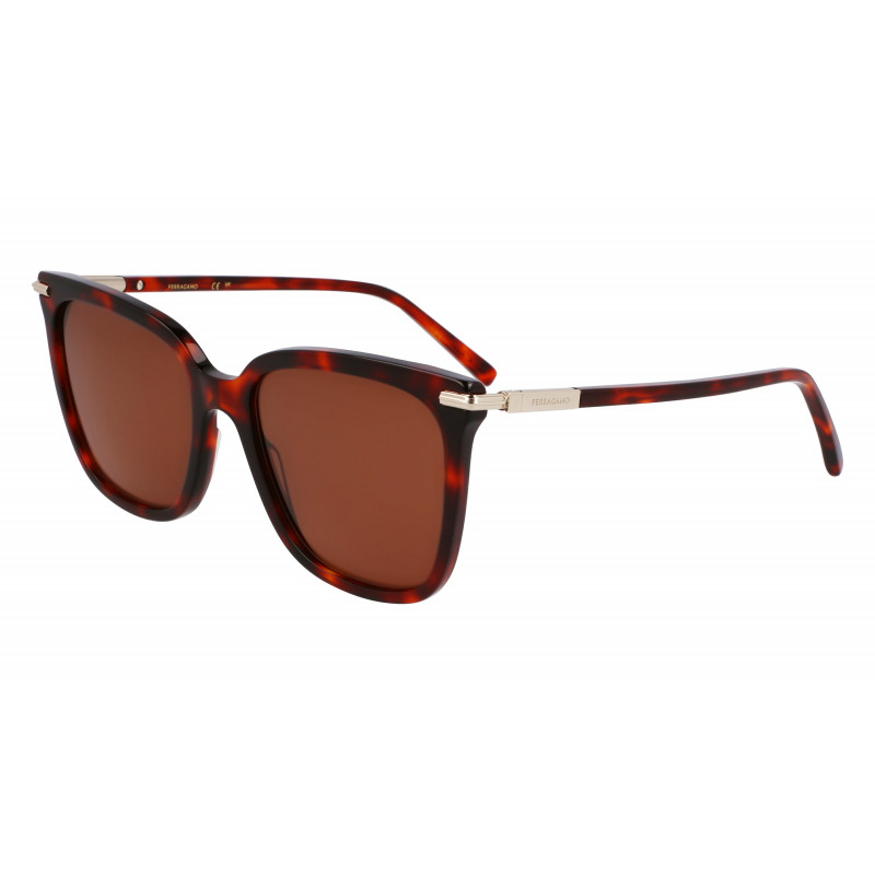 Sunglasses FERRAGAMO SF 2037 S 640 Red Tortoise Sunglasses FERRAGAMO SF 2037 S 640 Red Tortoise