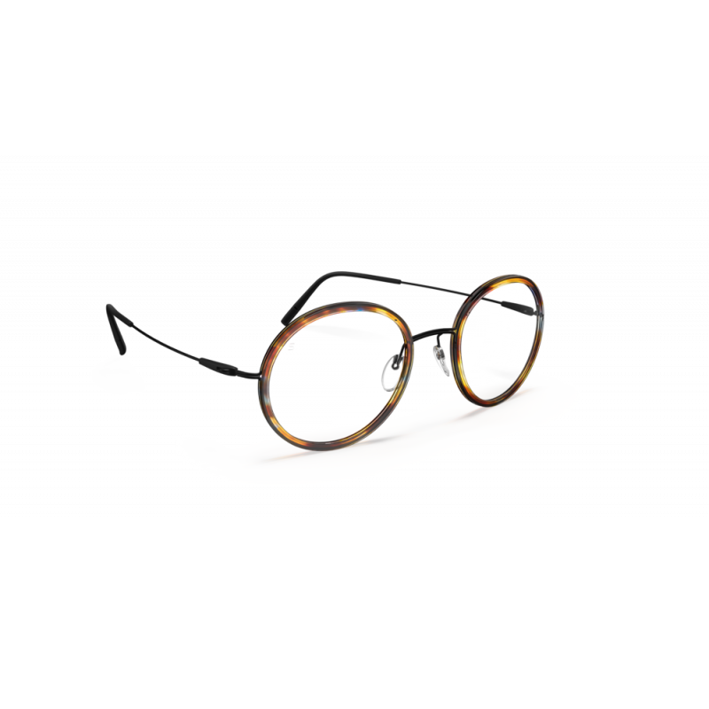 Eyeglasses Silhouette Dynamics Colorwave Contour 5582 9240 Black / Havanna 47mm