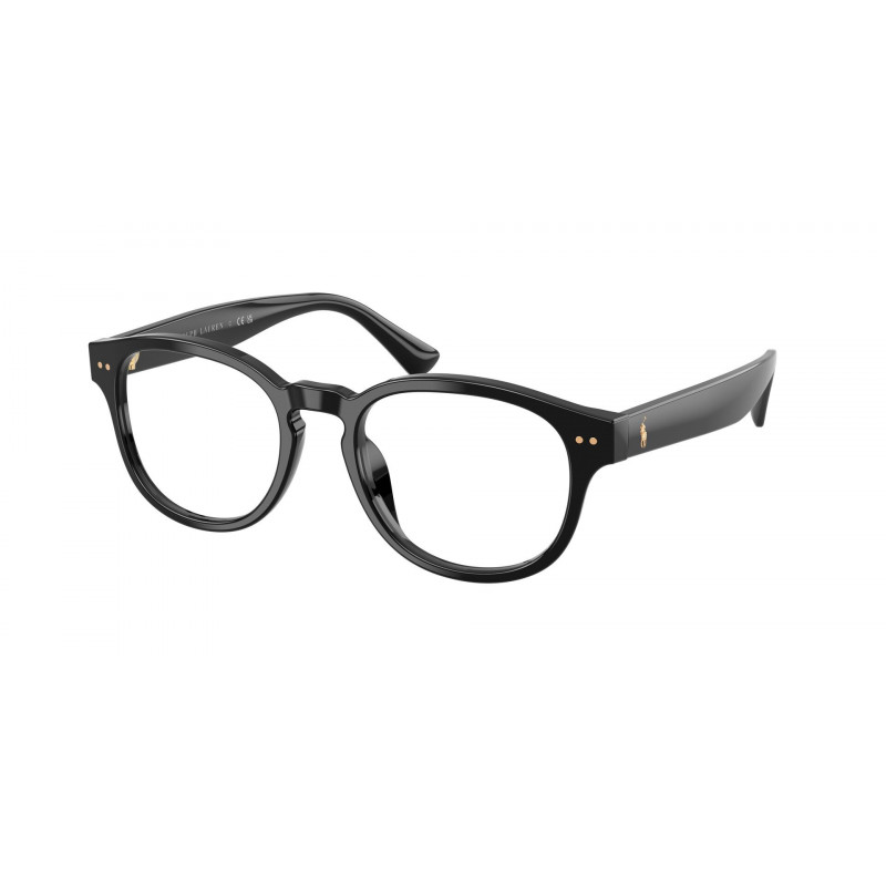 Eyeglasses Polo PH 2318 F 5001 Shiny Black Demo Lens 49mm