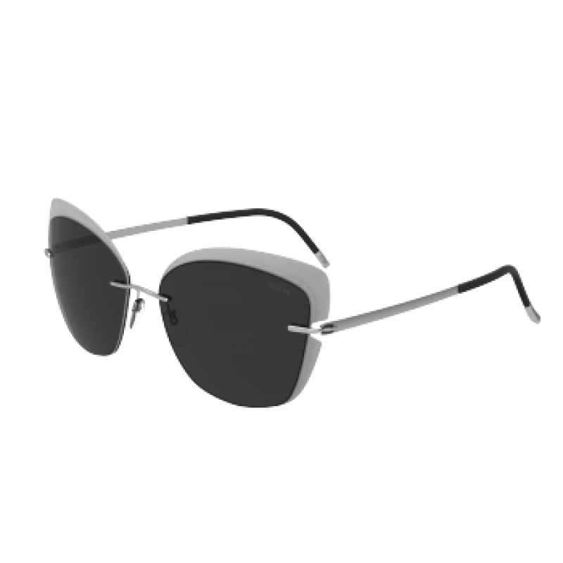 Sunglasses Silhouette Accent Shades 8166 6500 Light Grey / Rhodium Sunglasses Silhouette Accent Shades 8166 6500 Light Grey / Rhodium