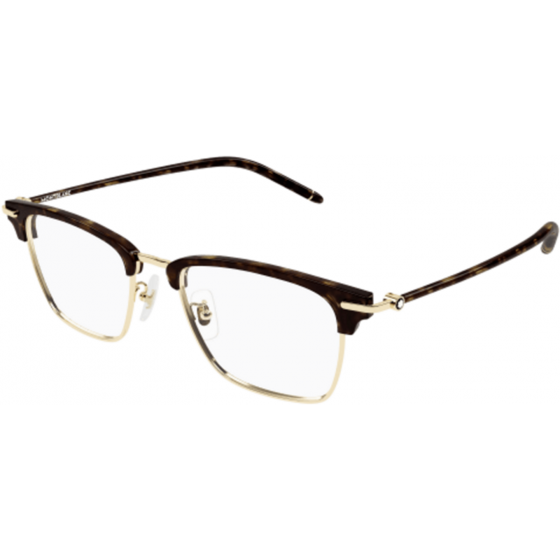 Eyeglasses Montblanc MB 0409 O- 003 Gold / Transparent Havana 52mm